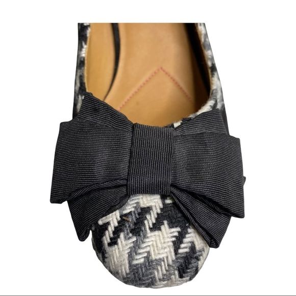 isaac mizrahi houndstooth heel with bow shoes 8 - Picture 6 of 7